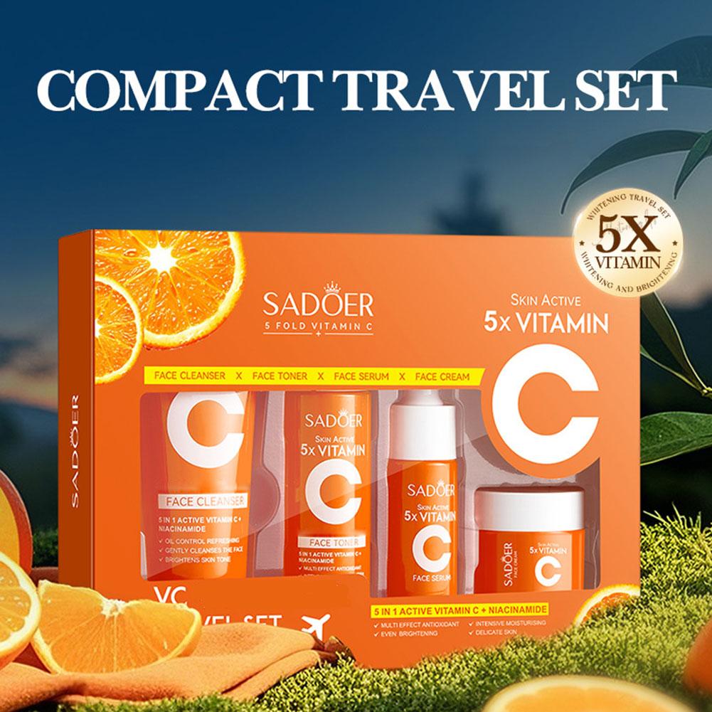 SADOER 4PCS Face Cream Moistur - Vitamin C Serum review and price