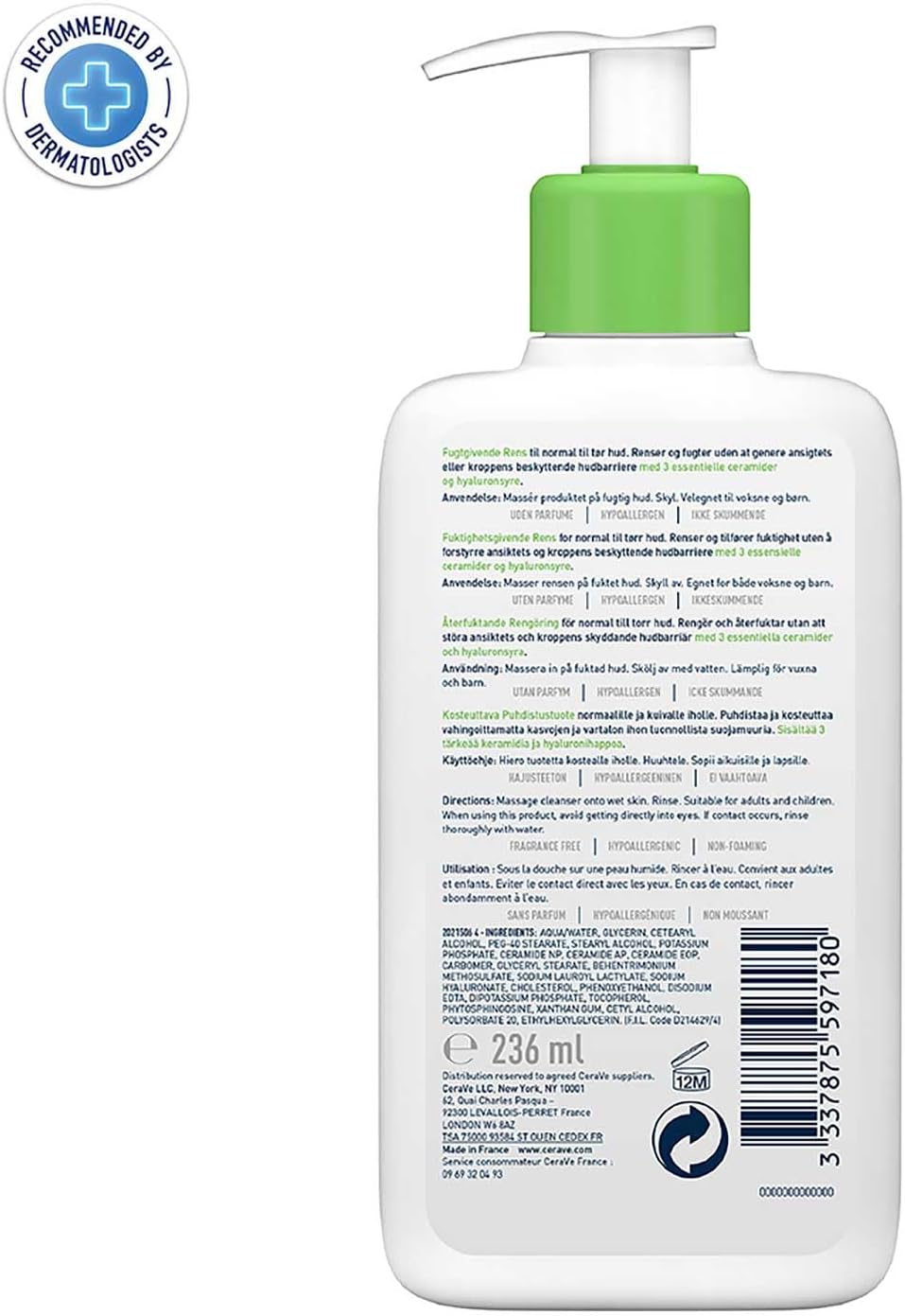 CeraVe Hydrating Cleanser 236m - Cleanser Face review and price