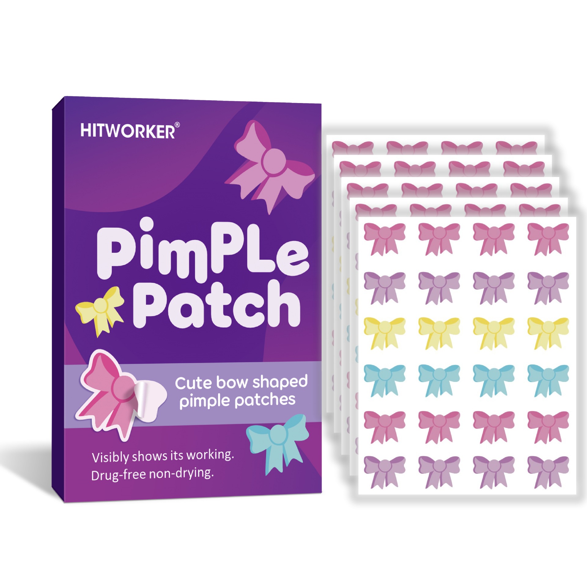 120Pcs Bow Shaped Acne Pimple  - Face Oil review and price