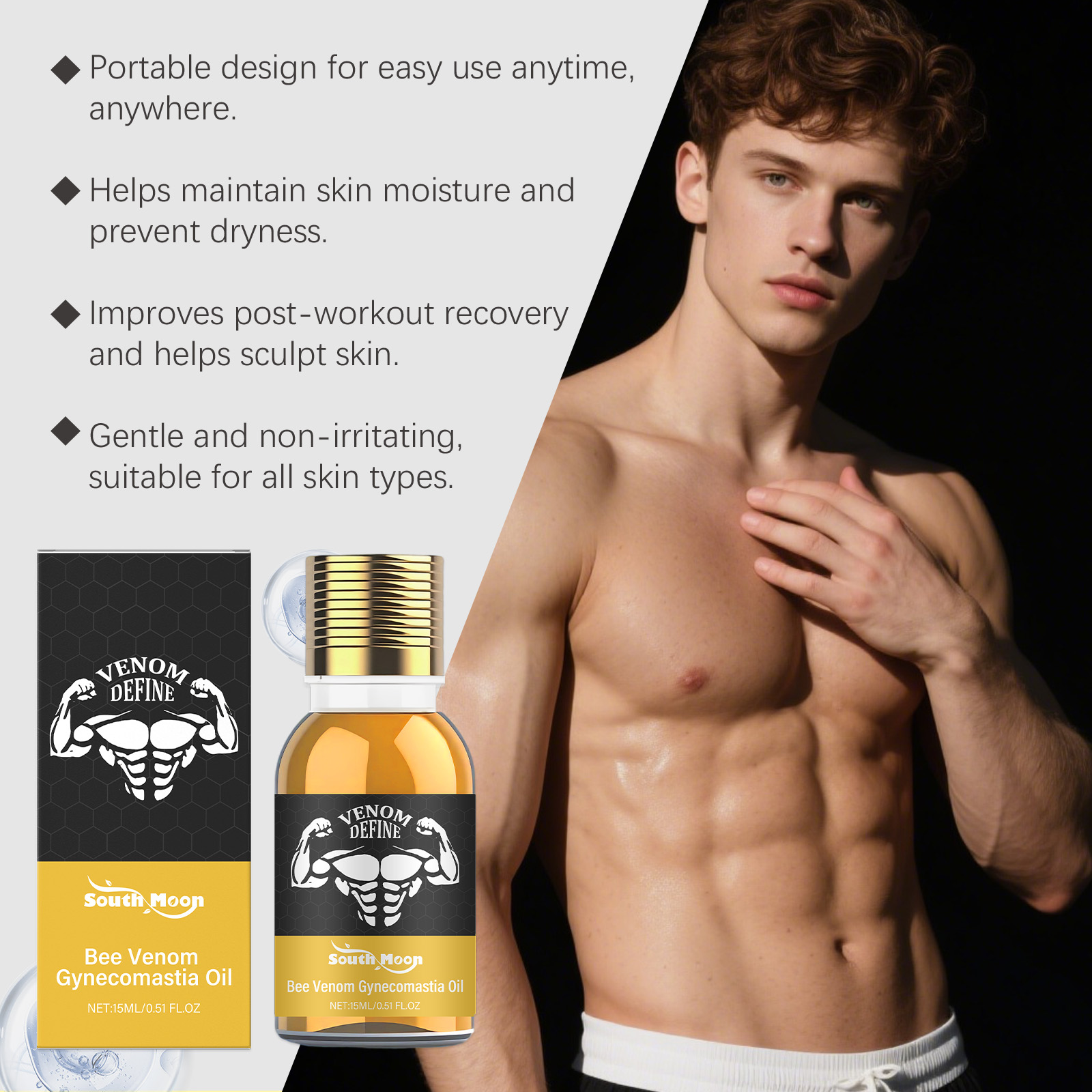 Bee Venom Gynecomastia Oil For - Body Lotion review and price