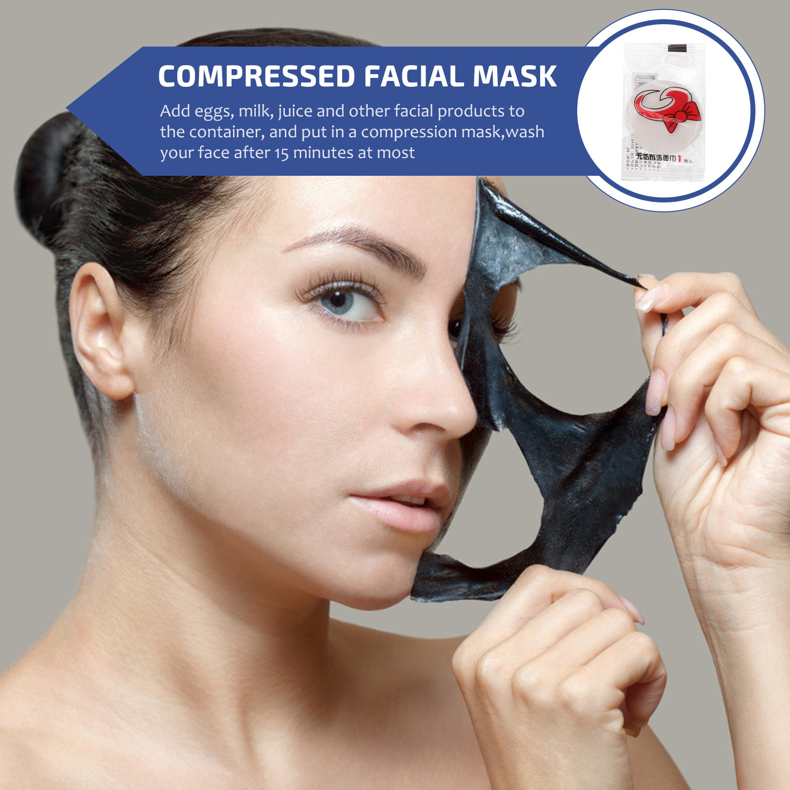 100Pcs Compressed Facial Mask  - Face Mask Skincare review and price